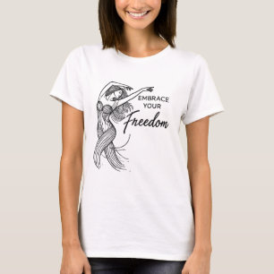 Camiseta Tu libertad - Baile de mujer con espíritu libre