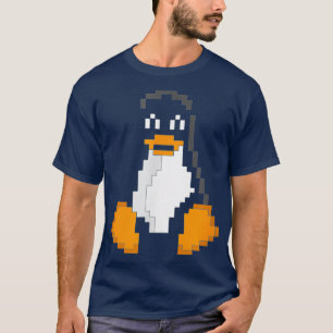 Camiseta Tu Linu en Piel Art para Sysadmins y Hackers