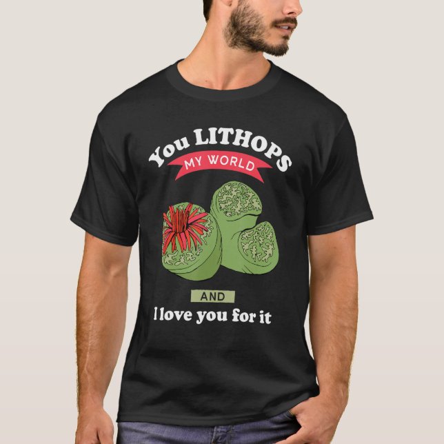 Camiseta Tú Lithops Mi Mundo Lithops Planta Suculenta (Anverso)