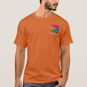 Camiseta Tu logo promocional de los hombres de negocios aqu