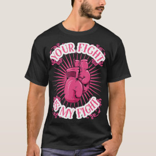 Camiseta Tu lucha es mi lucha contra el cáncer de mama Conc