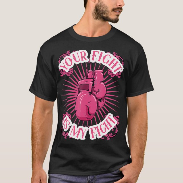 Camiseta Tu lucha es mi lucha contra el cáncer de mama Conc (Anverso)