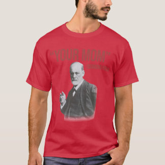 Camiseta Tu Mamá Sigmund Freud Niño Rojo