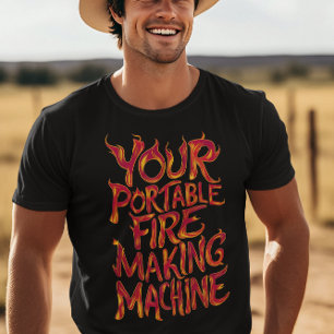 Camiseta Tu máquina portátil de fabricación de incendios