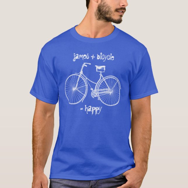 Camiseta Tú más bicicleta es igual a bicicleta de ruedas an (Anverso)
