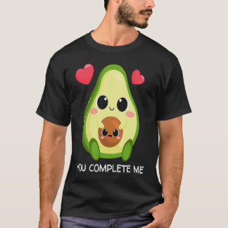 Camiseta Tú Me Completas Pareja de Aguacate del Día de San