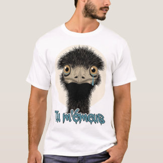Camiseta TU M'ÉMEUS (oiseau, émotion)