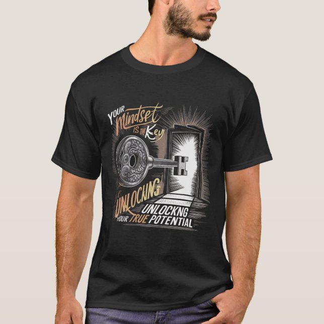 Camiseta Tu mentalidad es la clave (Anverso)