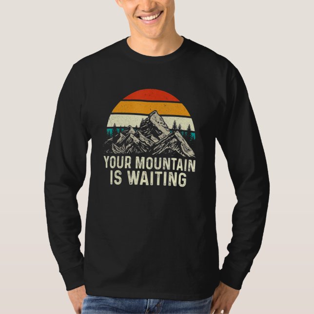 Camiseta Tu Montaña Está Esperando (Anverso)