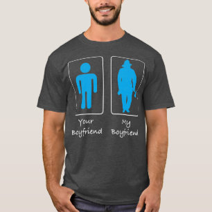 Camiseta Tu novio, mi novio, bombero