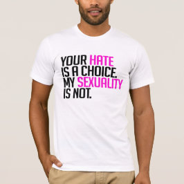 Camiseta Tu odio es una elección