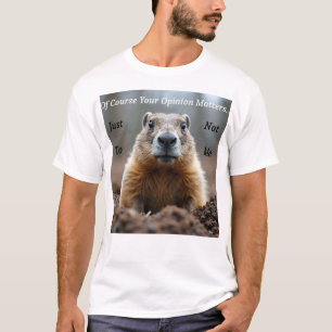 Camiseta Tu opinión importa sarcásticamente
