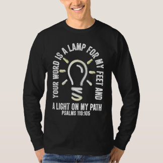 Camiseta Tu Palabra Es Una Lámpara A Mis Pies Salmos 119 Bi