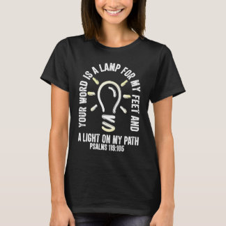Camiseta Tu Palabra Es Una Lámpara A Mis Pies Salmos 119 Bi