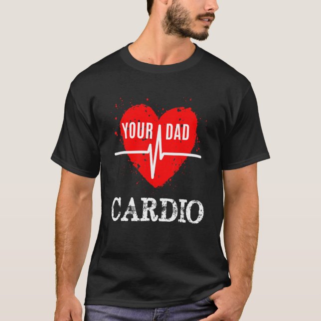Camiseta Tu Papá Es Mi Cardio (Anverso)