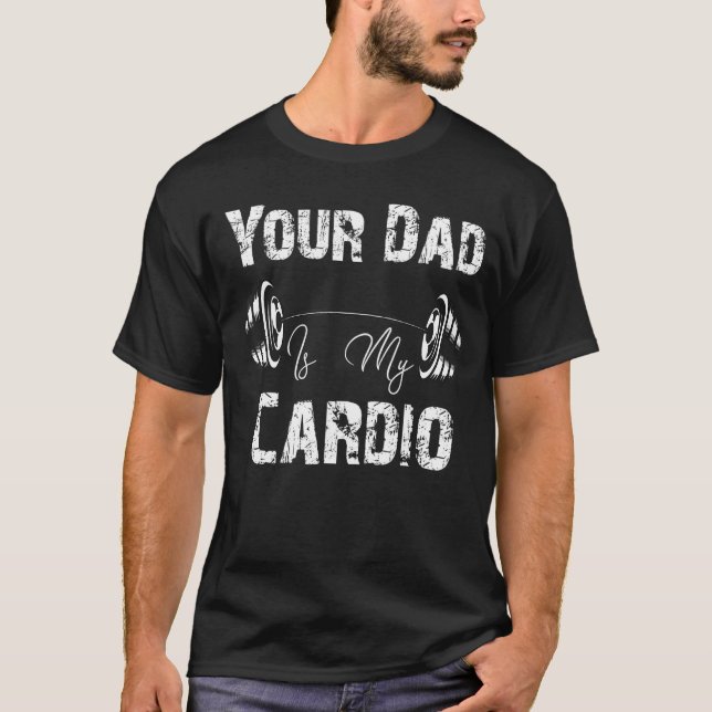 Camiseta Tu Papá Es Mi Cardio Fanny (Anverso)