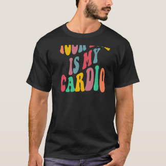 Camiseta Tu papá es mi groovía cardio retro en la parte tra