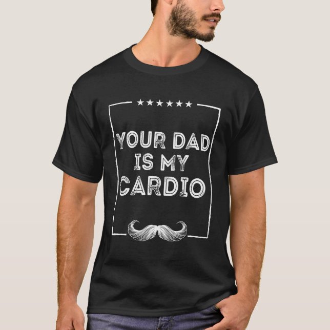 Camiseta Tu Papá Es Mi Numero De Ejercicio De Salud De Card (Anverso)
