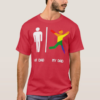 CAMISETA TU PAPÁ MI GAY PAPÁ SHIR LGB DADS ES MÁS DIVERTIDO