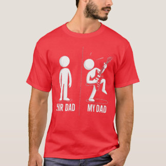 Camiseta Tu papá mi papá divertido padre música guitarrista