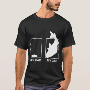 Camiseta Tu Papá Mi Papá Pescar Me Encanta Pescar Ángulo
