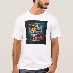 Camiseta Tu pasión, tu poder, tu estilo