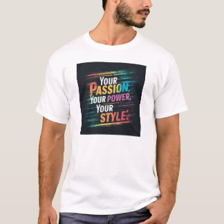 Camiseta Tu pasión, tu poder, tu estilo