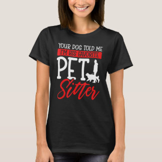 Camiseta Tu perro me dijo que soy su Mascota favorito