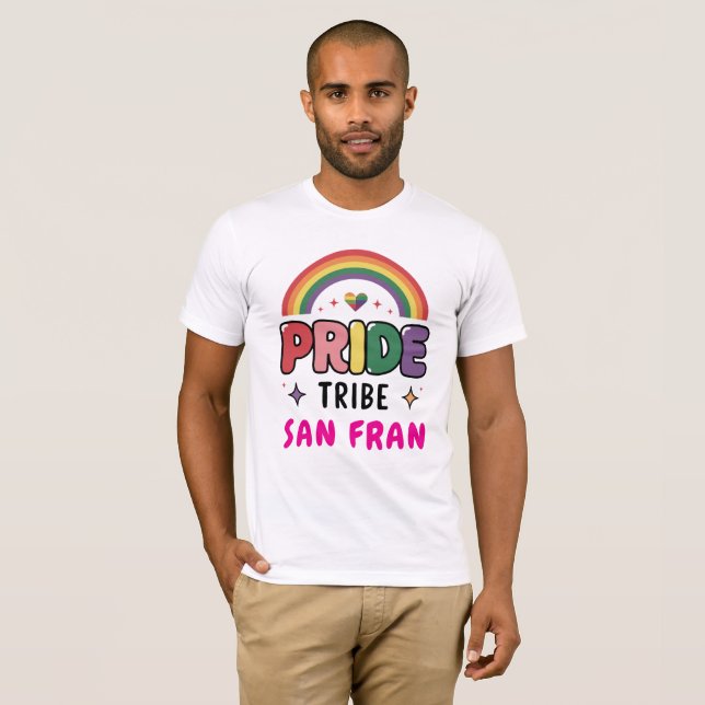 Camiseta TU PERSONALIZADO Orgullo TRIBE Colorido LGBTQ+ Arc (Anverso completo)