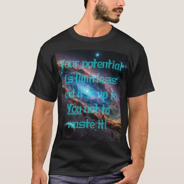 Camiseta ¡Tu potencial es ilimitado! (Anverso)