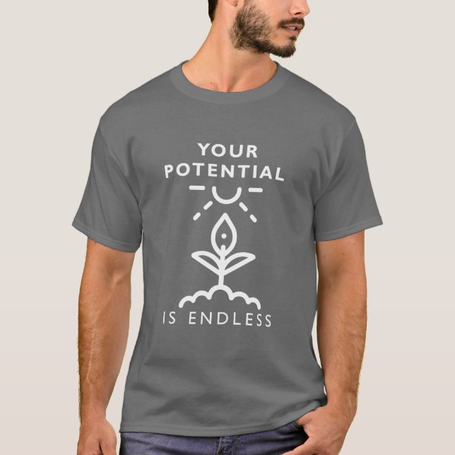 Camiseta Tu Potencial Es Un Tee Interminable - Creer Y Conv (Anverso)