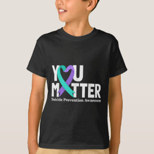 Camiseta Tú Prevención de la Conciencia del Suicidio Verde 