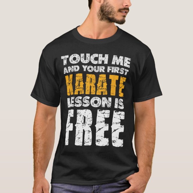 Camiseta Tu primera lección de karate es gratis  (Anverso)