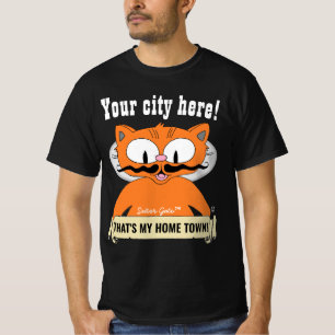Camiseta ¡TU PUEBLO O CIUDAD! Gato Señor Gato gato de dibuj