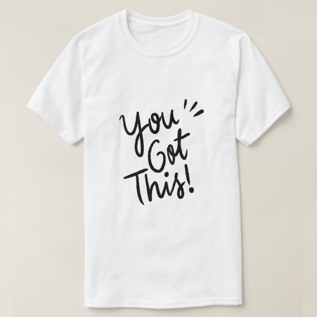 Camiseta Tú Puedes – Tipografía de Ánimo (Diseño del anverso)