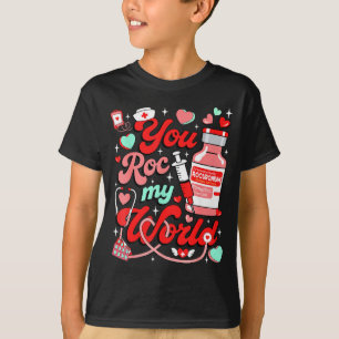 Camiseta Tú Roc Mi Mundo Enfermera Día de San Valentín Er E