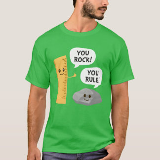 Camiseta Tú Rock Tú Mandas Regla de Castigo Divertida Escol
