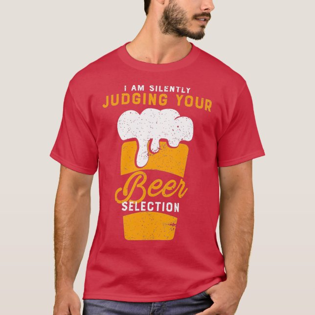 Camiseta Tu selección de cerveza es una divertida bebida de (Anverso)