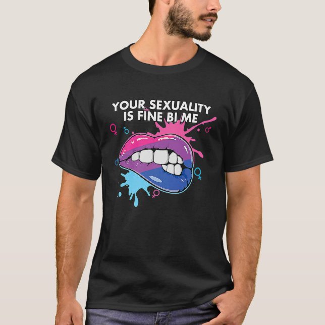 Camiseta Tu sexualidad está bien para mí bisexual bisexuali (Anverso)