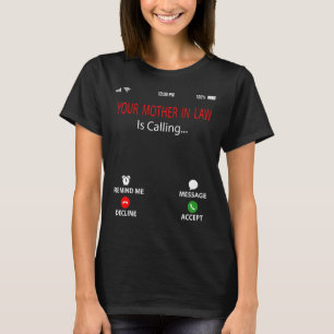 Camiseta Tu suegra llama sarcástica a la madre