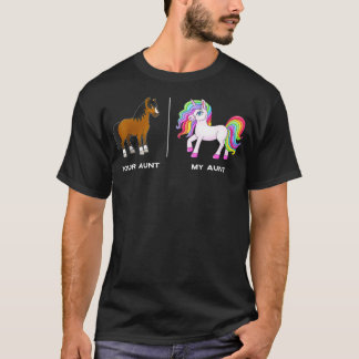 Camiseta Tu tía caballo, mi tía, Unicorn divertida