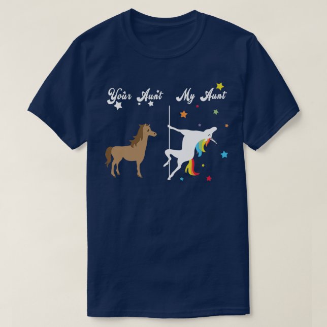 Camiseta Tu tía mi tía Unicorn (Diseño del anverso)