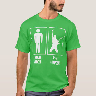 Camiseta Tu Tío Mi Tío Guitarrista de Rock Banda de Rock N