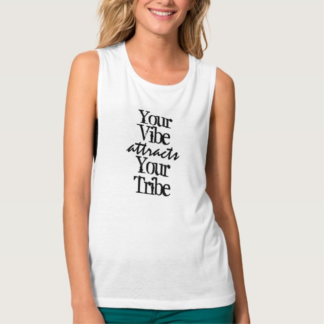 Camiseta Tu vibe atrae a tu tribu (Anverso)
