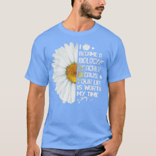 Camiseta Tu vida vale mi tiempo profesor de BIOLOGÍA TTA