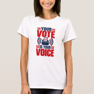 Camiseta Tu Voto Es Tu Voz Política