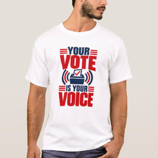 Camiseta Tu Voto Es Tu Voz Política
