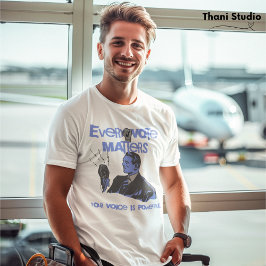 Camiseta Tu voto importa las elecciones azul político impre