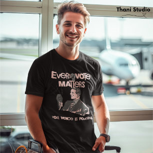 Camiseta Tu voto importa las elecciones, el rosado político