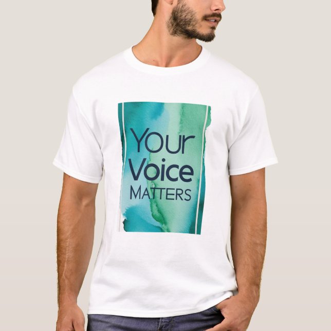 Camiseta Tu voz importa (Anverso)